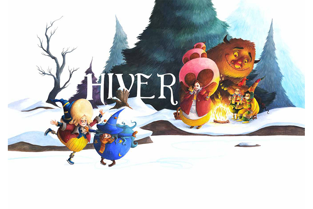 Page d'introduction d'Hiver, une saison chez les sorcières